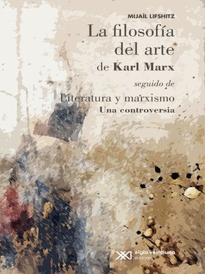cover image of La filosofía del arte de Karl Marx